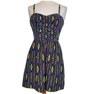 Maude neon patterned dress sz m
